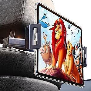 [AC] $7.99* | LISEN Car Backseat Headrest Phone & Tablet Holder (Fits 4.7" to 12.9" Devices) at Amazon