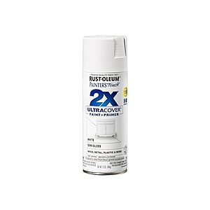 12 oz Rust-Oleum Painter's Touch spray paint, white, semi gloss, $2.99, FS Prime, Woot!