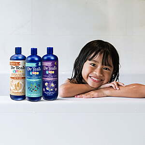 $4.87 FS WALMART+ Dr Teal's Kids 3-in-1 Bubble Bath, Body Wash & Shampoo 20 fl oz