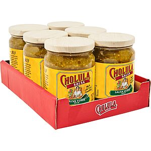 Cholula Salsa Verde, Mild Heat, 12 oz (Pack of 6)~$12.96 With S&S @ Amazon