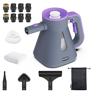 Awasky Steam Cleaner Handheld: 1200W Fast 10-Sec Heat-Up-750mL (25oz) $23.99