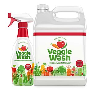 $15.99: Veggie Wash Fruit & Vegetable Wash, 16 oz Spray and 1 Gallon Refill