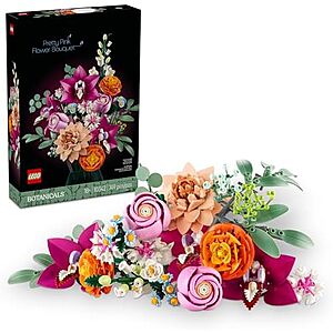 $47.98* | 749-Piece LEGO Botanicals - Pretty Pink Flower Bouquet (10342, 2025) at Amazon