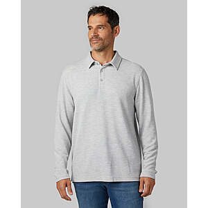 32 Degrees Men's Everyday Comfort Long-Sleeve Polo $7.99