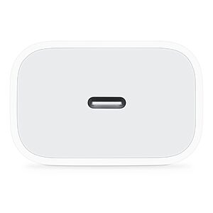 Apple 20W USB-C Compact Power Adapter: Fast and Convenient Charging, Type C Wall Charger~$14.99 @ Amazon