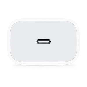 Apple 20W USB-C Power Adapter - iPhone 17, 16, 15, 14, 13 Charger with Fast Charging Capability, Wall Charger~$14.99 @ Walmart~Free Pickup Or Delivery With Walmart+