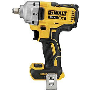 DEWALT 20V MAX Cordless Impact Wrench, 1/2' Hog Ring, Includes LED Work Light and Belt Clip, Bare Tool Only (DCF891B) $125