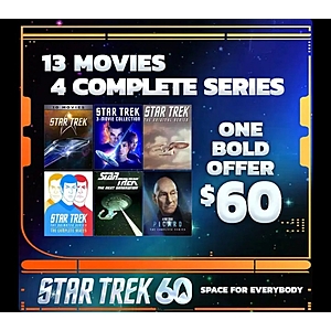 star trek 13 movies and 4 complete series fanflix $60