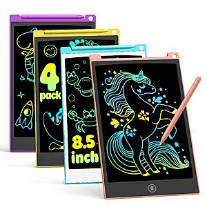 TECJOE 4 Pack LCD Writing Tablet, 8.5 Inch $5.99 + FS Prime