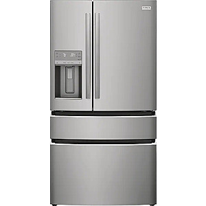 Frigidaire - Gallery 36 in. Wide 26.3 Cu. Ft. 4-Door French Door Refrigerator - Smudge Proof Stainless Steel  $2149.99 Bestbuy.com