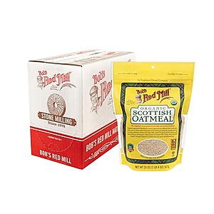 [NEW, SnS] $15.12 | 4-Pack 20-Oz Bob's Red Mill Organic Scottish Oatmeal at Amazon ($3.78 each)