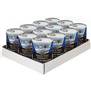[SnS, AC] $19.31 | 12-Pack 13.2-Oz VICTOR Super Premium Dog Food (Beef and Vegetable Cuts in Gravy) at Amazon