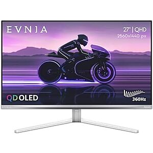 $399.99** | Philips Evnia 27M2N8500 QD OLED Gaming Monitor, QHD 2560 x 1440, 360Hz, 0.03ms at Amazon