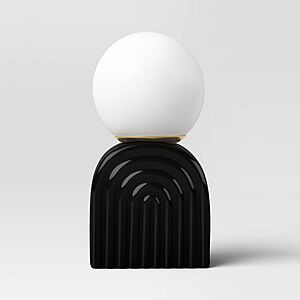 Room Essentials Mini Glass Orb Table Lamp w/ Ceramic Base (Black) $6 + Free Store Pickup at Target or Free Shipping on $35+