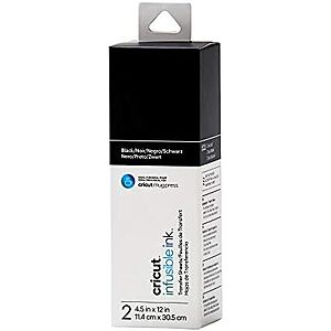 2-Pk Cricut Mug Press Infusible Ink Transfer Sheets (Black, 4.5" x 12") $1.20
