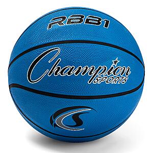 Champion Sports Rubber Official Basketball (Size 7, Blue) $5.49 + Free S&H w/ Prime or $35+