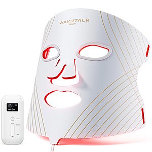 wavytalk Red Light Therapy Mask for Face, Glow Time LED Face Mask Light $110.49 +Free shipping Amazon