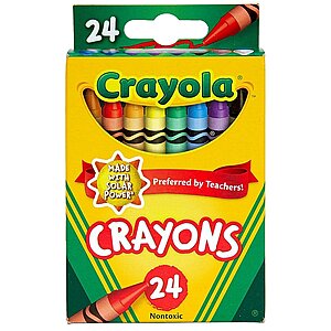 Staples: School Supplies: 24-Count Crayola Crayons $0.50, 2-Pocket Folder $0.25, 70-Page Notebook $0.35 & More + Free Store Pickup