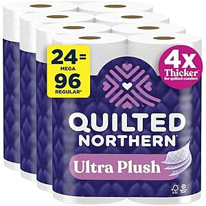 [SnS, AC] $50.03* | 3 × 24-Ct 255-Sheets Quilted Northern 3-Ply Toilet Paper Mega Rolls (Ultra Plush) ($16.68 each) at Amazon (69.5￠ each)