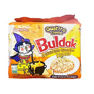 5 Pack 5 Oz Samyang Quattro Cheese Flavor Buldak Ramen $7.99 + Free S&H w/ Prime or $35+