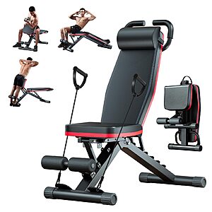 Adjustable Weight Bench - 1000LBS Foldable Bench Press Workout Bench for Home Gym $69.99