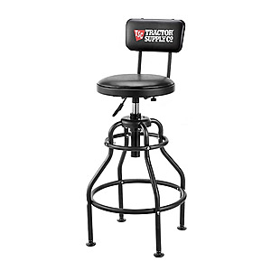 Tractor Supply Pneumatic Shop Stool with Backrest $29.99.  Local Pickup.  YMMV