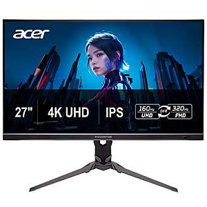Acer 27" XB273K V5bmiiprx Predator 4K UHD IPS 160Hz [Dual mode FHD 320hz] - $199.99 Costco
