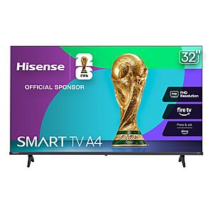 $79.97: Hisense 32" Class A4 Series LED Full HD 1080P Smart Fire TV (2025)