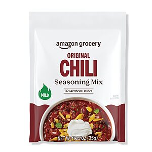 Amazon Grocery, Original Chili Seasoning Mix, 1.25 Oz 89 cents FS PRIME