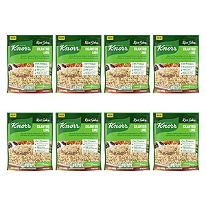 $6.45 S&S Q YMMV AMZ: Pack of 8 Knorr Rice Sides Cilantro Lime Rice 8 ct for a Delicious + Quick Side Dish, with 100% U.S. Grown Rice