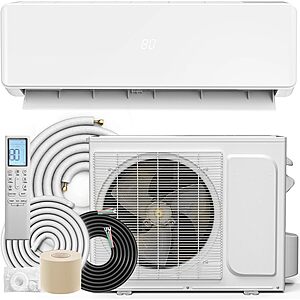 YITAHOME 18 SEER2 9000 BTU Mini Split Air Conditioner Heat Pump, 115V Inverter AC Cool & Heat (Free Shipping) $347.47