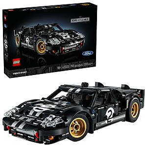 793-Piece LEGO Technic 1966 Ford GT40 MKII Race Car Building Set (42223) $59.99 + Free Shipping