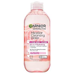 [SnS, AC] $5.55* | 13.5oz. Garnier Micellar Water w/ Rose Water/Glycerin Makeup Remover at Amazon
