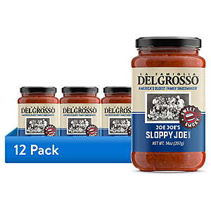$15.88 | (12 pack) La Famiglia DelGrosso, Sloppy Joe Sauce ($1.32 each)