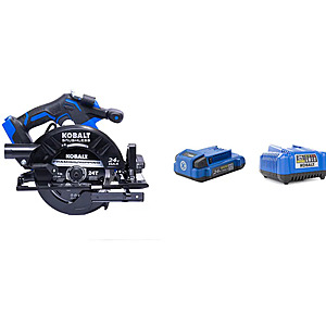 $129: Kobalt XTR 24V Max Brushless 7-1/4" Cordless Circular Saw Kit with 2Ah Battery & Charger at Lowe's