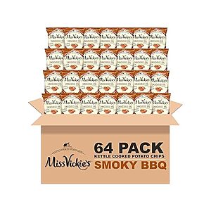 64 pack, Miss Vickies Chips Smokehouse BBQ 1.375oz, $25.99, FS Prime, Woot!