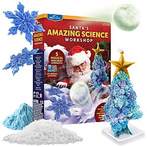 Blue Marble Santa's Christmas Science Workshop w/ 5 Magical Experiments & 20 Bonus Activities $3.30 + Free Shipping w/ Prime or on orders over $35