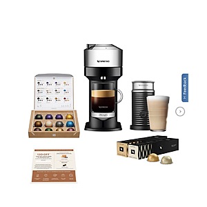 Nespresso Vertuo Next Deluxe with Aeroccino 3 and 32 Capsules $139.99 + $20 Coffee voucher at Nespresso.com free shipping Costco.com