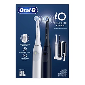 Oral-B iO Series 2 Complete Clean Rechargeable Electric Toothbrush, 2-pack $69.99 + $5.99 shipping Costco.com
