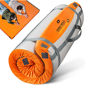 3 Inch Memory Foam Camping Mattress, Dual Layer Thick Sleeping Camp Pad for Car Tent Cot $34.79