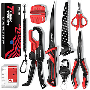 Fishing Tools Kit 7pc Fishing Pliers Kit Fishing Gear & Fishing Gifts for Men $ 14.98 $14.98