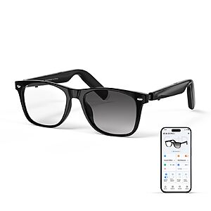 GetD 2026 AI Glasses for Men & Women, Smart Glasses Powered by ChatGPT, AI Real-time Translation with 145 Languages $38.69