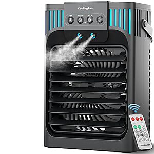1200 ml Tank Anyrap 3-Speed Dual Mist Portable Air Cooler w/ Remote and 8 Hour Timer $19.99 + Free Shipping w/ Prime or on $35+