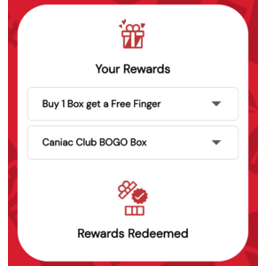 Raising Cane's Caniac Club BOGO Box 7/27/2026 $12
