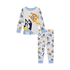 2 Pcs Bluey Character Toddler Long Sleeve Shirt and Pants Pajama Set (Sizes 12M-4T) $5 + Free S&H w/ Walmart+ or $35+