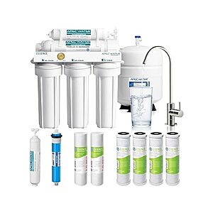 5-Stage 50 GPD APEC Water Under Sink Reverse Osmosis Water Filter System w/ Extra High Capacity Pre-Filter Set (Essence Series) $149.99 + Free Shipping w/ Prime or $6 Fee per Order