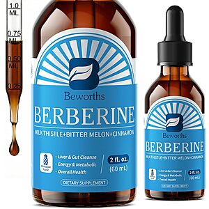 Beworths Berberine Supplement with Ceylon Cinnamon $12.49