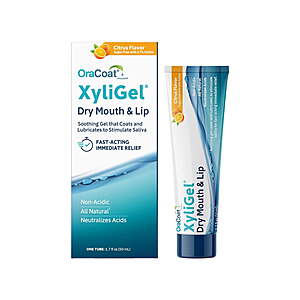 $1.14 after Walmart Cash - OraCoat XyliGel Dry Mouth & Lip Soothing Gel that Coats and Lubricates to Stimulate Saliva, Citrus Flavor, Sugar-Free with Xylitol 1.7 Fl Oz $3.14