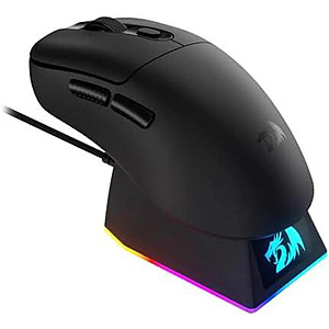 Redragon M998 Lightweight Wireless Gaming Mouse w/ RGB Magnetic Charging Dock, BT/2.4G/Wired & 24000 DPI $13 + Free Shipping w/ Promo Code EDF37259