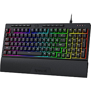 Redragon K515 Shiva 98-Key RGB Membrane Gaming Keyboard w/ Linear Switches & Detachable Wrist Rest $8 + Free Shipping